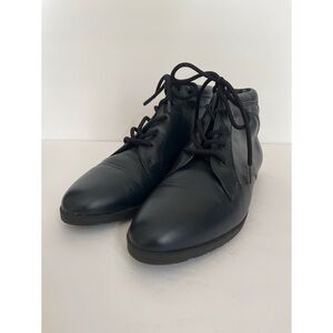 Partners Blue Leather Ankle Booties Women’s Size 7